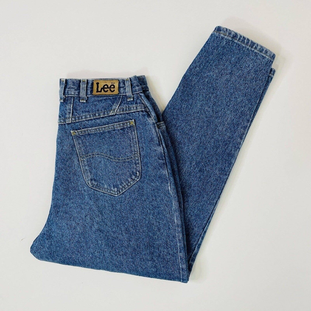 Vintage Lee Jeans USA Made High Rise Relaxed Tapered Etsy