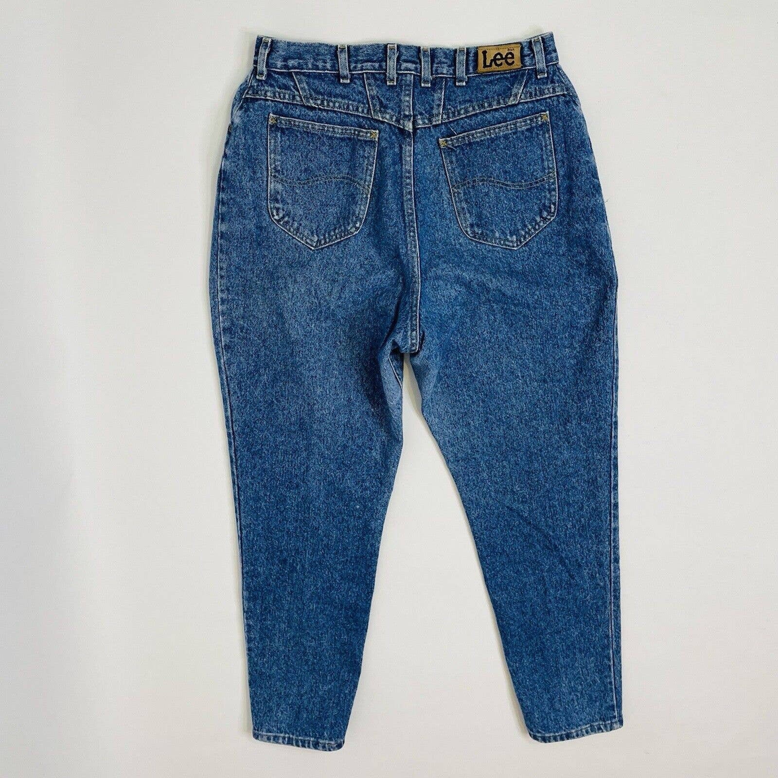 Vintage Lee Jeans USA Made High Rise Relaxed Tapered Etsy