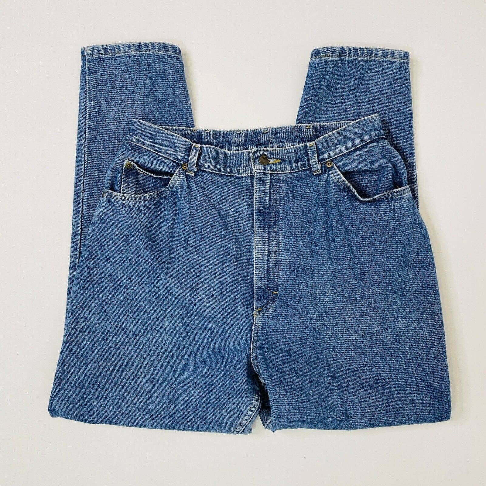 Vintage Lee Jeans USA Made High Rise Relaxed Tapered Etsy