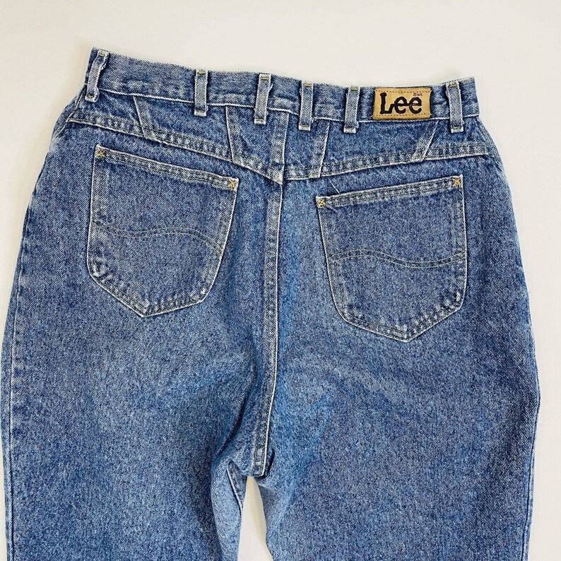 Vintage Lee Jeans USA Made High Rise Relaxed Tapered Etsy