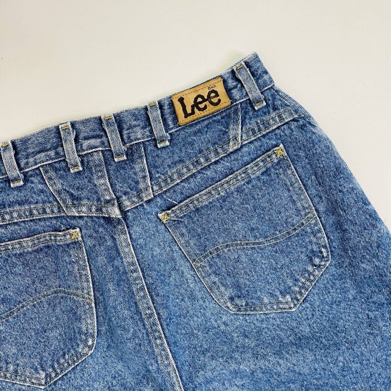 Vintage Lee Jeans USA Made High Rise Relaxed Tapered Etsy