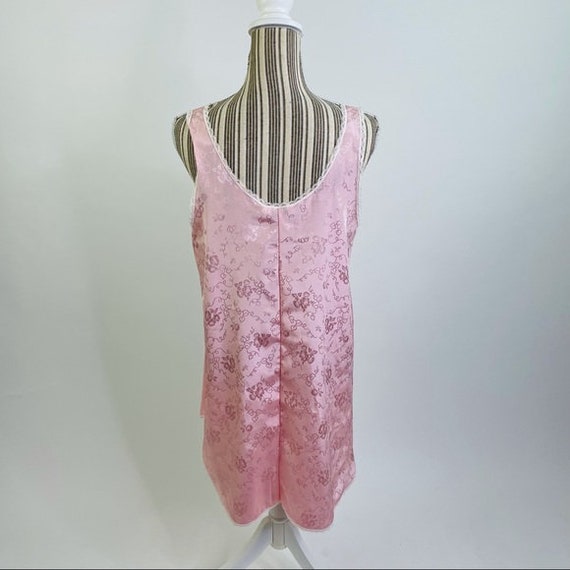 Vintage 90s Satin Pink Night Gown Dress | OS Wome… - image 8