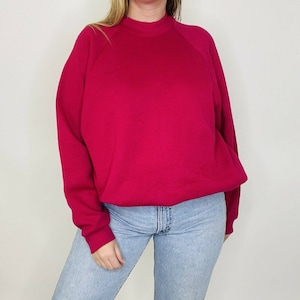 Vintage fruit van het weefgetouw nieuwe Sweatshirt | jaren 80 | jaren 80 | jaren 90 | 1990 | Groot | Uniseks | VS gemaakt | Bourgondië | Kastanjebruin | Dode voorraad