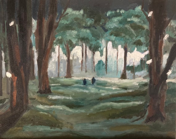 Original Oil Painting, The Lord of the Rings, Frodo and Sam, the Shire,  Landscape Painting, Lord of the Rings Gifts, Wall Art