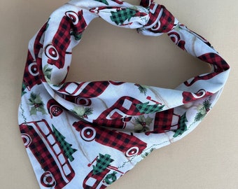 Trucks, Campers & Trees - Holiday Bandana - Christmas - Dog Bandana - FREE SHIPPING