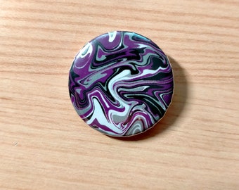 Asexual Marbled Subtle Pride Badge