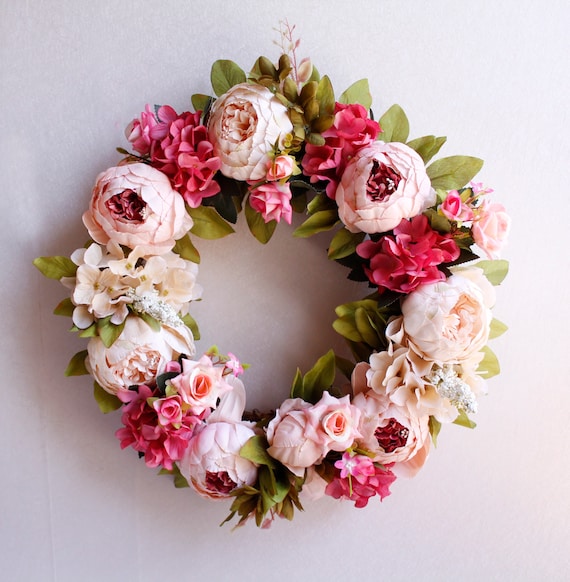 Front Door Peony Wreath