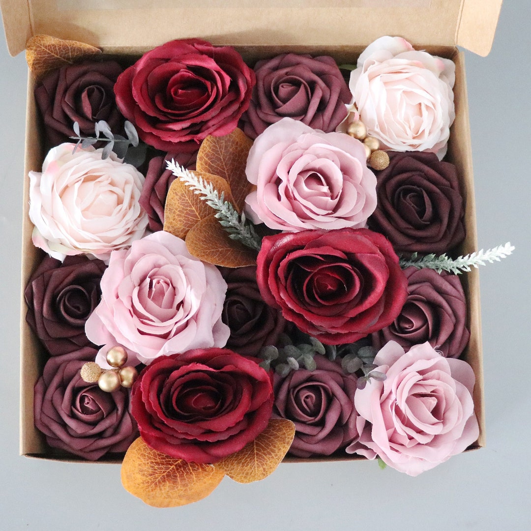 Artificial Flowers Real Looking Fake Flowers With Flexible Etsy