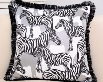 pillow covers Zebra pillow, throw pillow farmhouse pillows, throw pillow covers black white pillows, living room decor decorative pillows