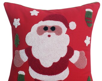 Throw Pillow Christmas Throw Pillow Covers, Pillow Covers Holiday Pillows, Cushion Cover Embroidered Cushion,Throw Pillow Embroidered Pillow