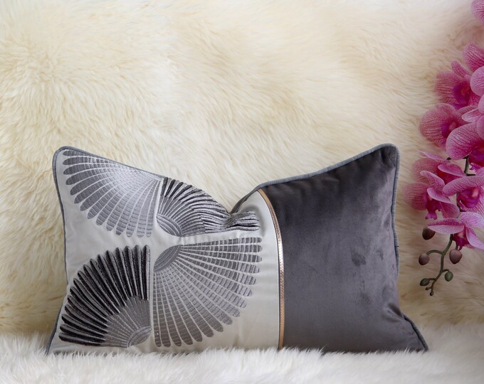 Gray Pillow Moonfairyco