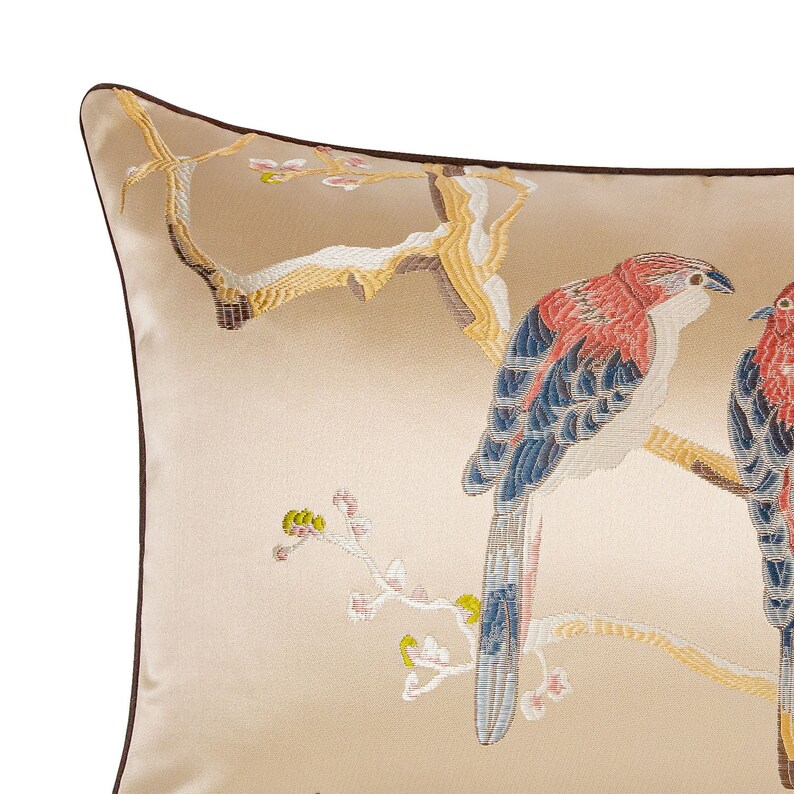 Bird Pillow Covers silk Throw Pillow Covers throw Pillow Etsy