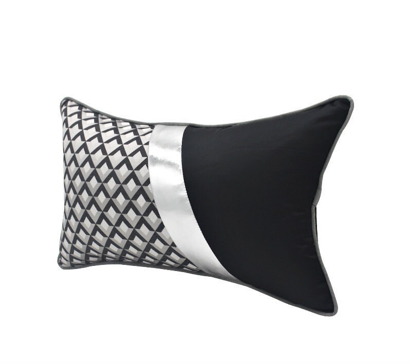High End Pillow, Lumbar Pillow , Designer Pillow , Black ...