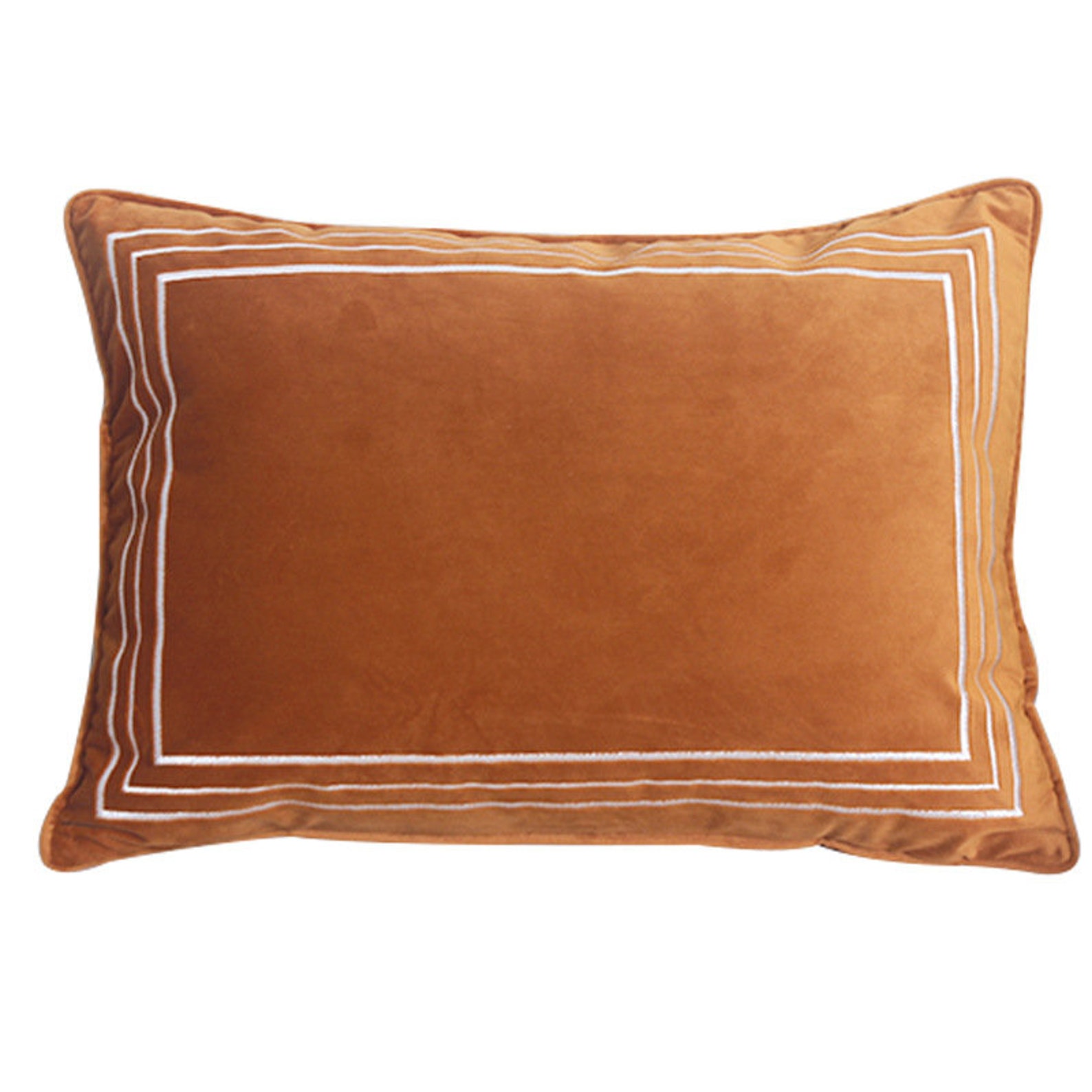 Navy Blue Velvet Throw Pillows Orange Velvet Lumbar Pillow Etsy