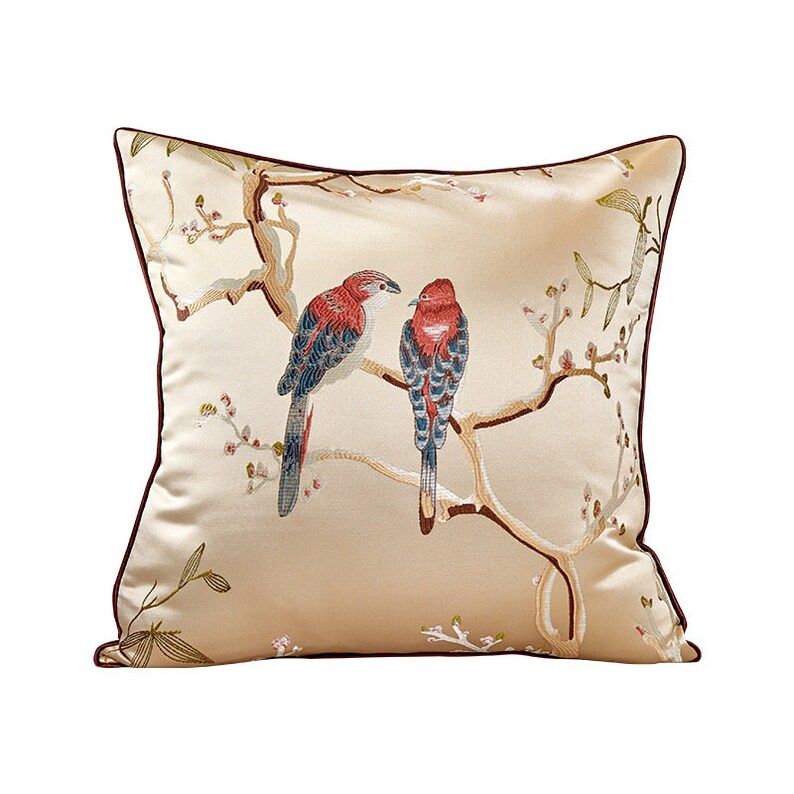 Bird Pillow Covers silk Throw Pillow Covers throw Pillow Etsy UK