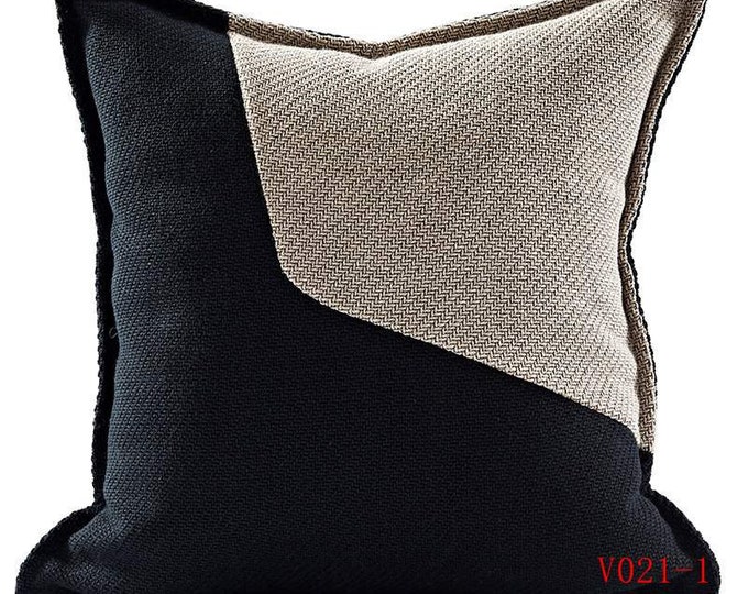 black throw pillow covers