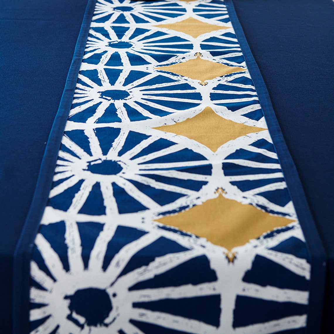 High Quality Table Runner Nature Home Decorative Blue Etsy