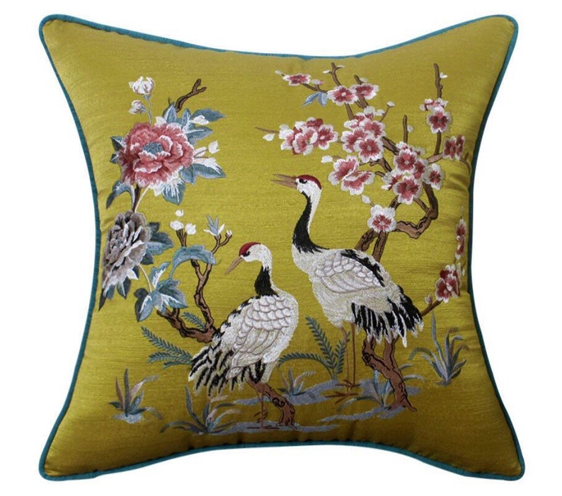 Pillow Pillow Coverdecorative Pillows Bird Pillow Etsy