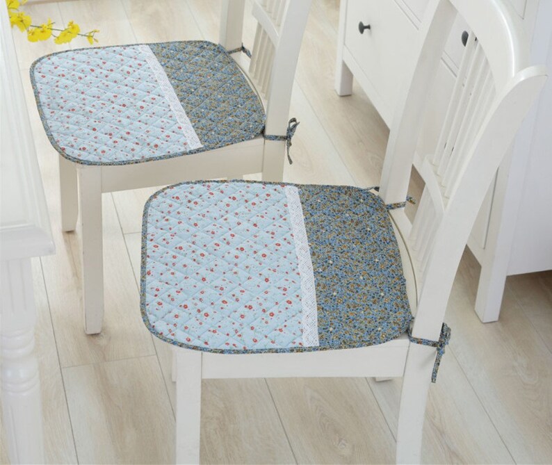Dining Chair Pad With Ties Chair Cushion Cotton Seat Pads Etsy UK