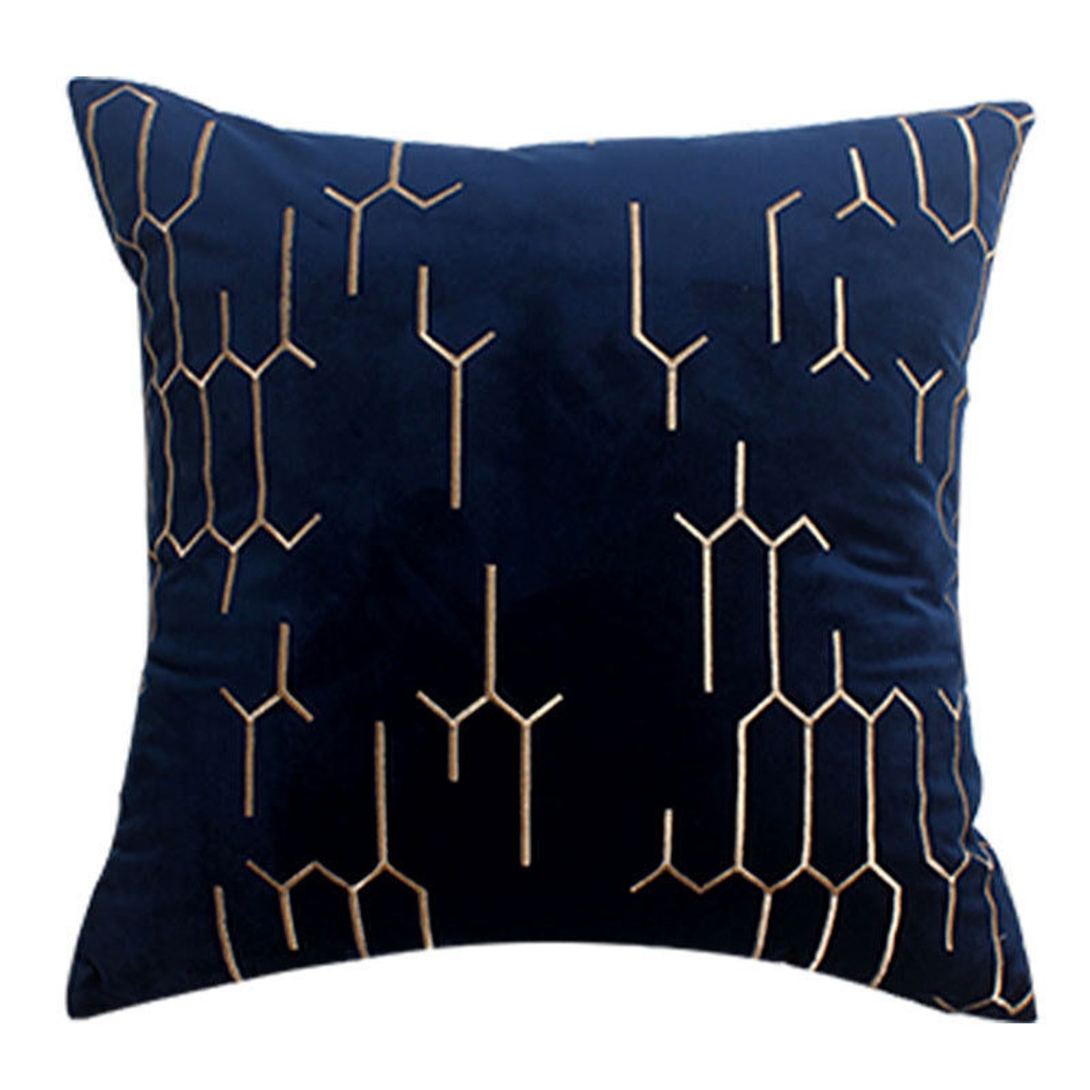 Throw Pillows Blue Throw Pillow navy Pillow Velvet Pillows Etsy