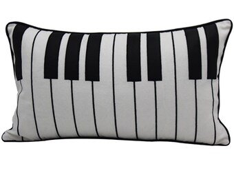Piano player melody hobby and passion Piano Keys-Vintage Style Throw Pillow Multicolor 16x16