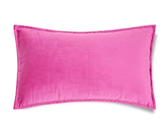 Funda de almohada lumbar Funda de almohada de terciopelo, Funda de almohada de tiro Almohadas de terciopelo, Fundas de almohada Almohada de terciopelo rosa caliente, Funda de cojín de terciopelo