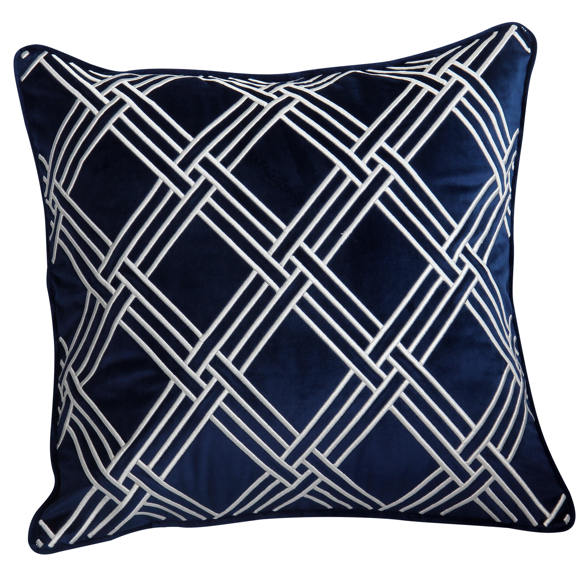 Navy Throw Pillow, Blue Pillow Cover, Velvet Cushion, Blue Velvet