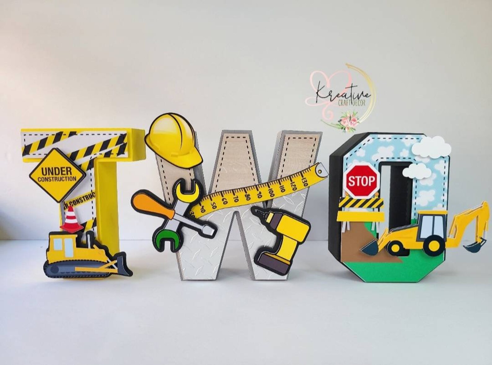 Construction Themed Letters