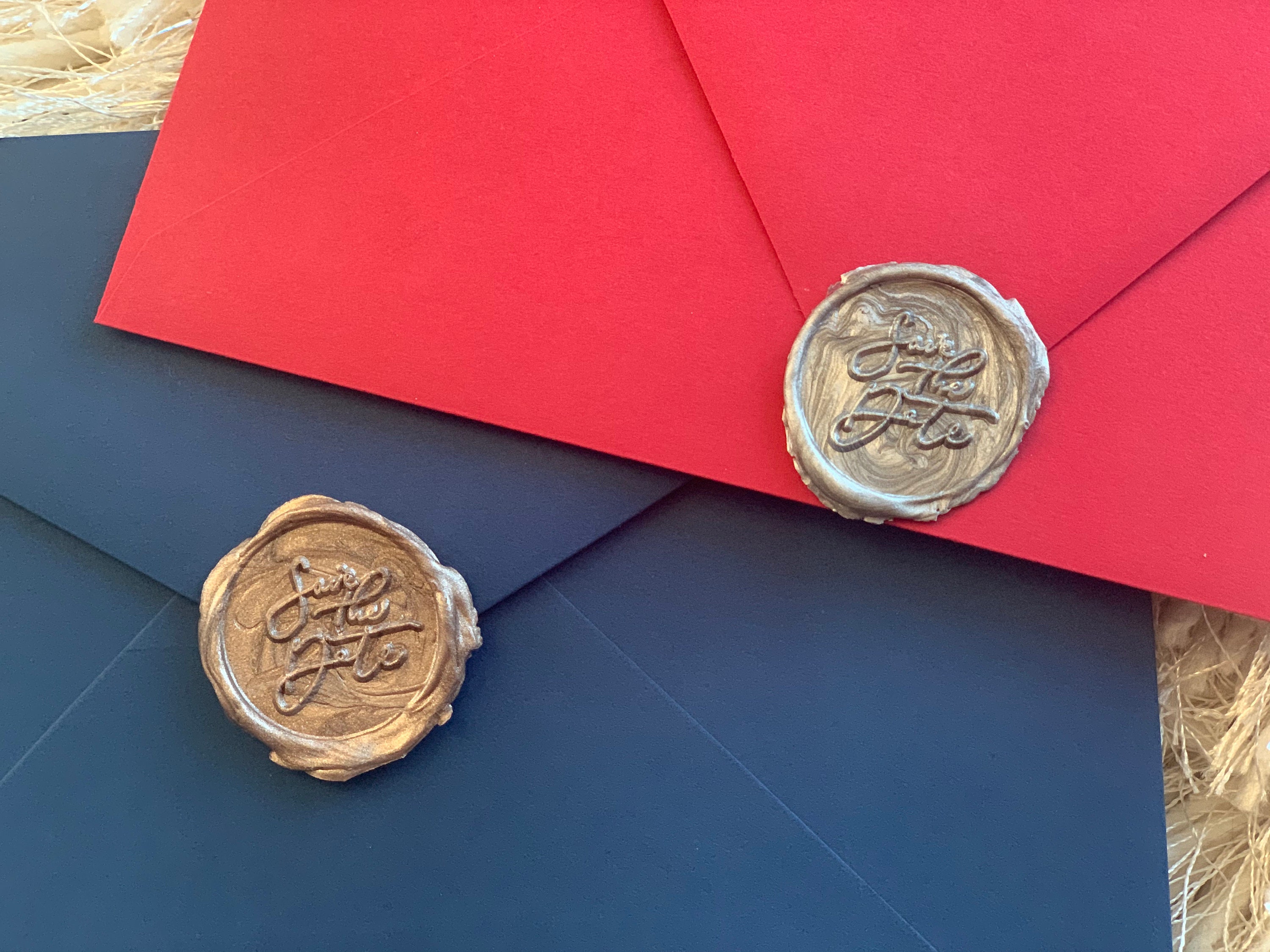 Save the Date Wax Seals Custom Wax Seals Etsy