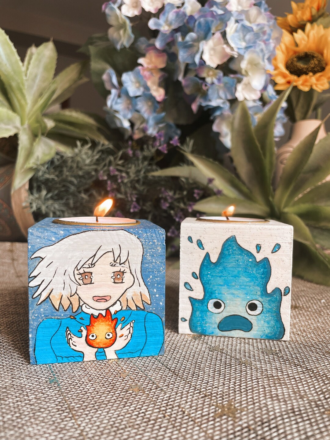 Calcifer Candle. Howl's Moving Castle Etsy