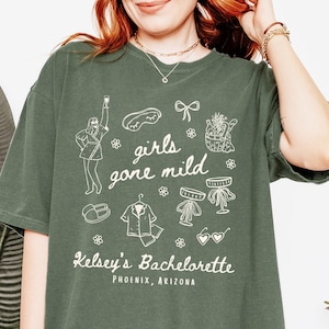 Girls Gone Mild Bachelorette Shirt | Comfort Colors Shirt | Girls Night In Bachelorette Party Shirts | Pjs and Prosecco | Girls Trip Shirt