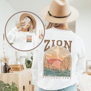 Zion National Park Sweatshirt | National Park Sweater | Camping Gift | Zion Sweatshirt | Camping Sweatshirt | National Park Shirt
