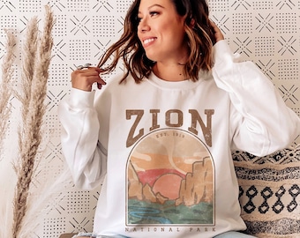 Zion National Park Sweatshirt | National Park Sweater | Camping Gift | Zion Sweatshirt | Camping Sweatshirt | National Park Shirt