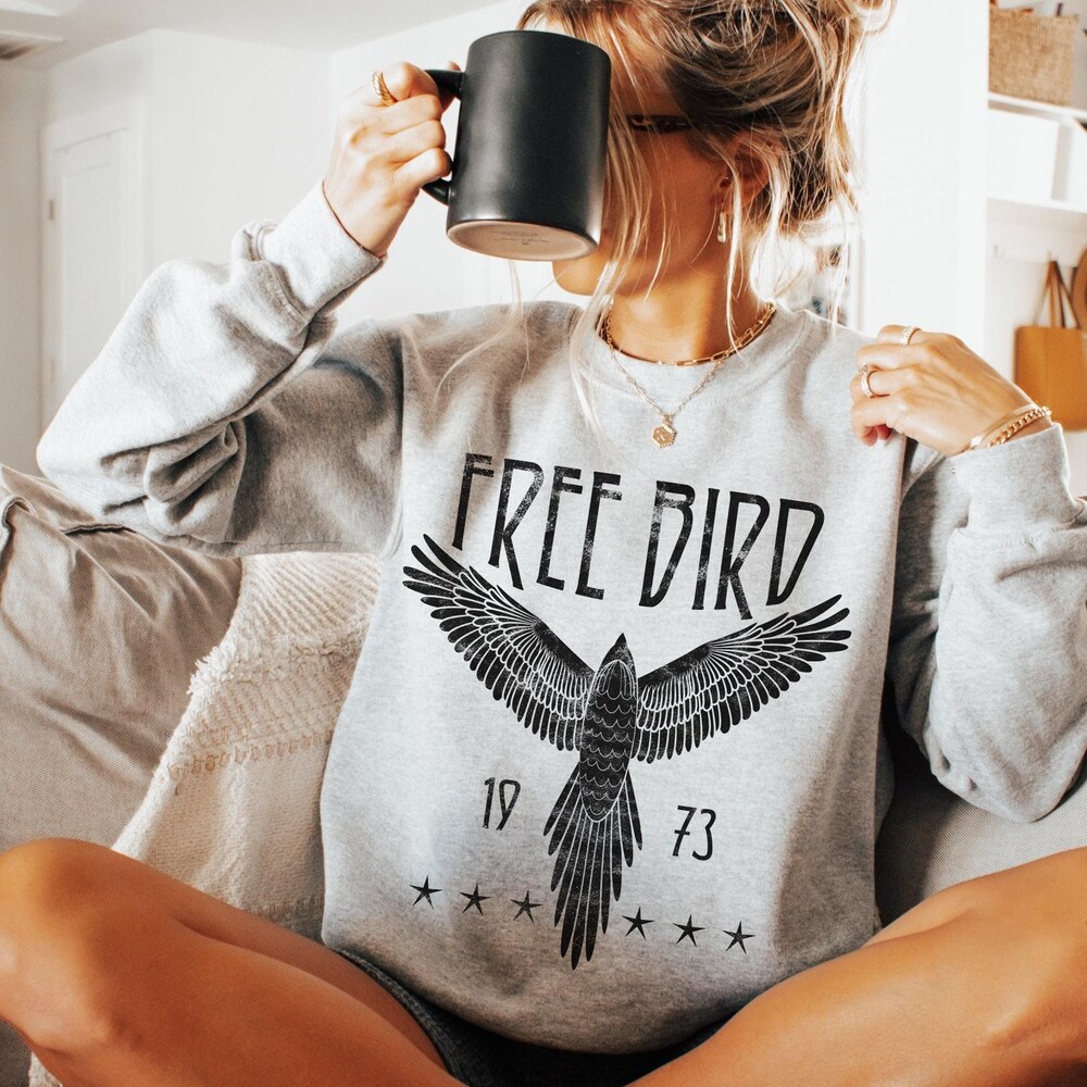 Free Bird Sweatshirt | Eagle Sweatshirt | Thunderbird Sweatshirt | Retro Music Sweatshirt | Unisex Sweatshirt