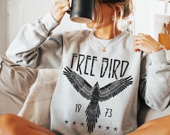 Free Bird Sweatshirt | Eagle Sweatshirt | Thunderbird Sweatshirt | Retro Music Sweatshirt | Unisex Sweatshirt