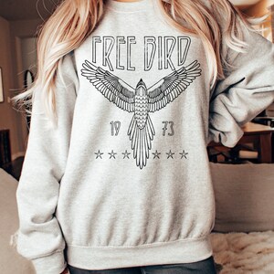 Free Bird Sweatshirt | Eagle Sweatshirt | Thunderbird Sweatshirt | Retro Music Sweatshirt | Unisex Sweatshirt image 4