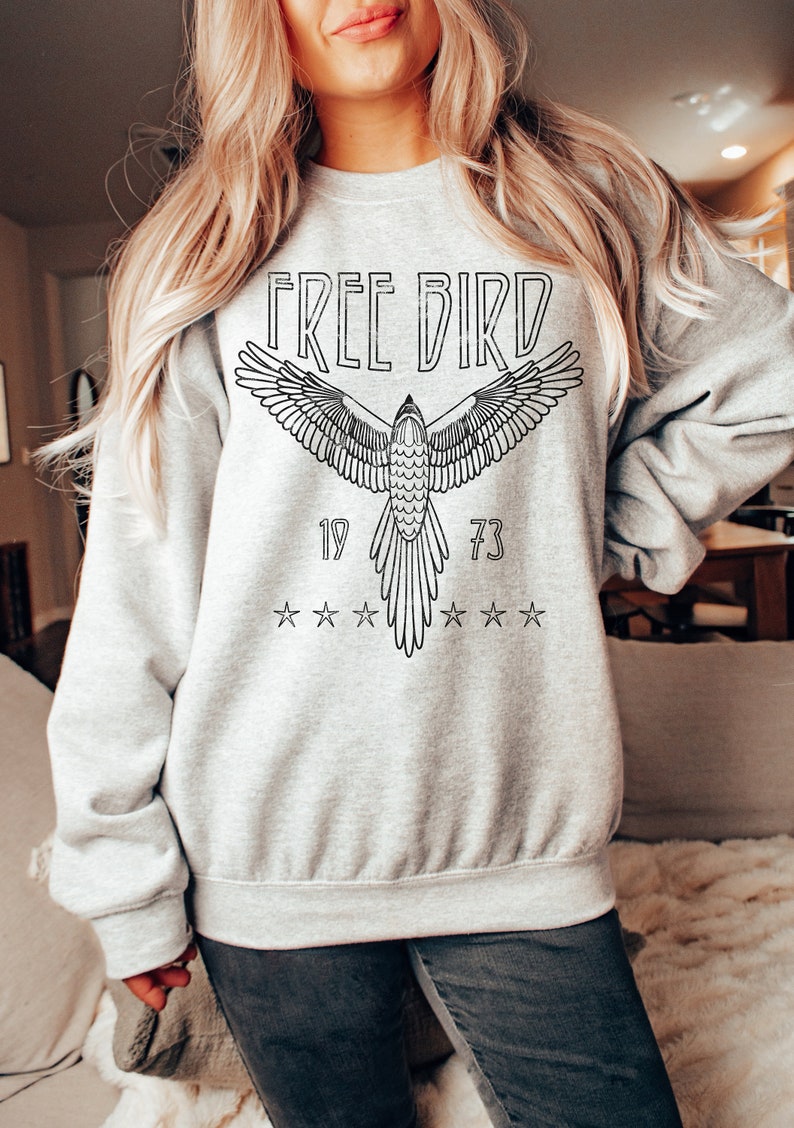 Free Bird Sweatshirt | Eagle Sweatshirt | Thunderbird Sweatshirt | Retro Music Sweatshirt | Unisex Sweatshirt image 4