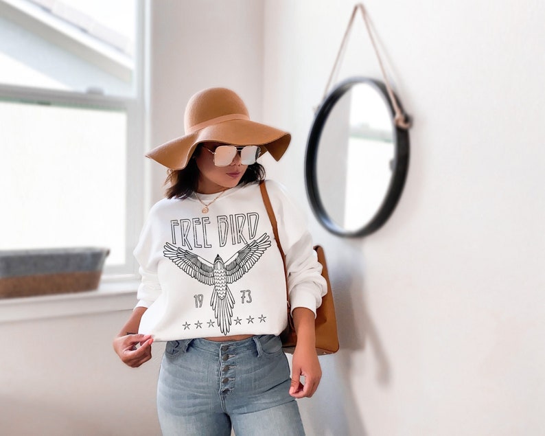 Free Bird Sweatshirt | Eagle Sweatshirt | Thunderbird Sweatshirt | Retro Music Sweatshirt | Unisex Sweatshirt image 2