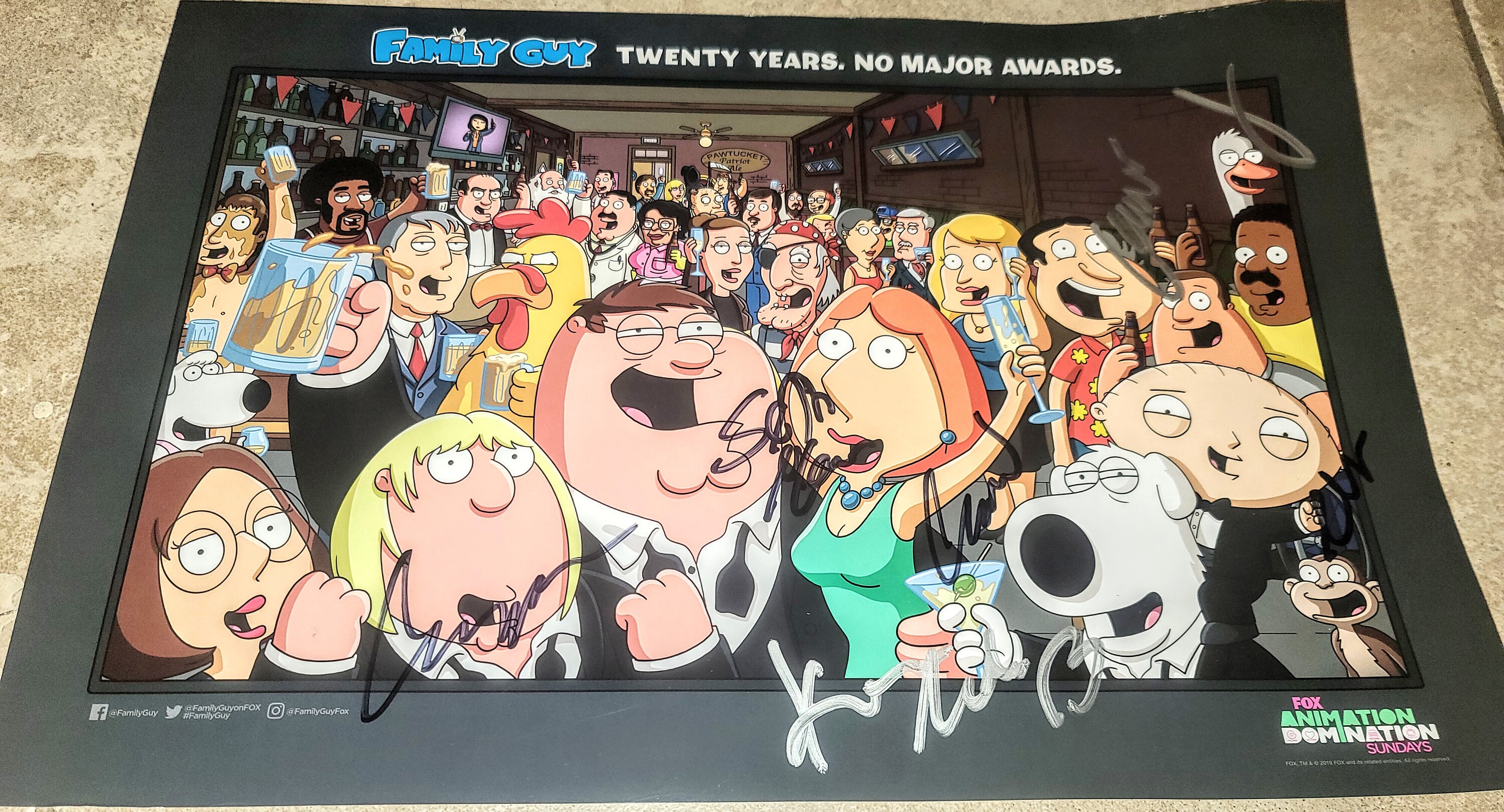 Family Guy Comic Con Signed Poster 12x18 Etsy