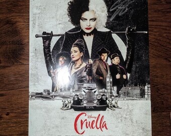 エマ・ストーンの直筆サイン入りクルエラ 8x10 写真 - Etsy 日本