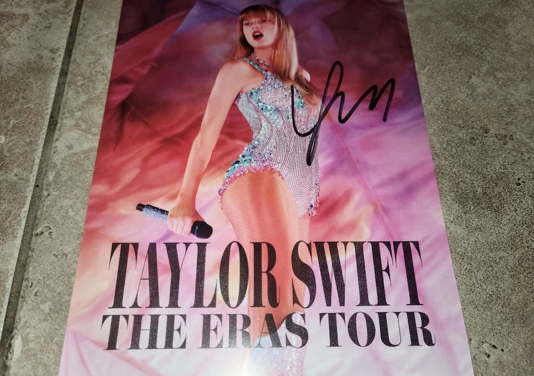 Taylor Swift the Eras Tour Signed Poster 8x10 Etsy