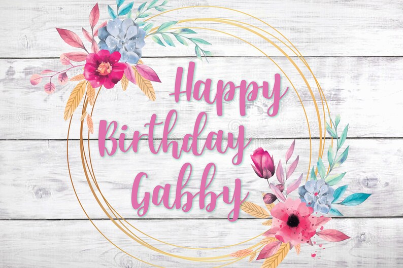 Happy Birthday Banner Birthday Banner Personalizedbirthday Etsy