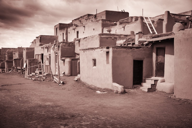 Santa Fe Taos Pueblo Ghost Ranch New Mexico Georgia O/'Keeffe SouthWest Fine Art Wall Decor Print Black White Indian Ansel Sepia native