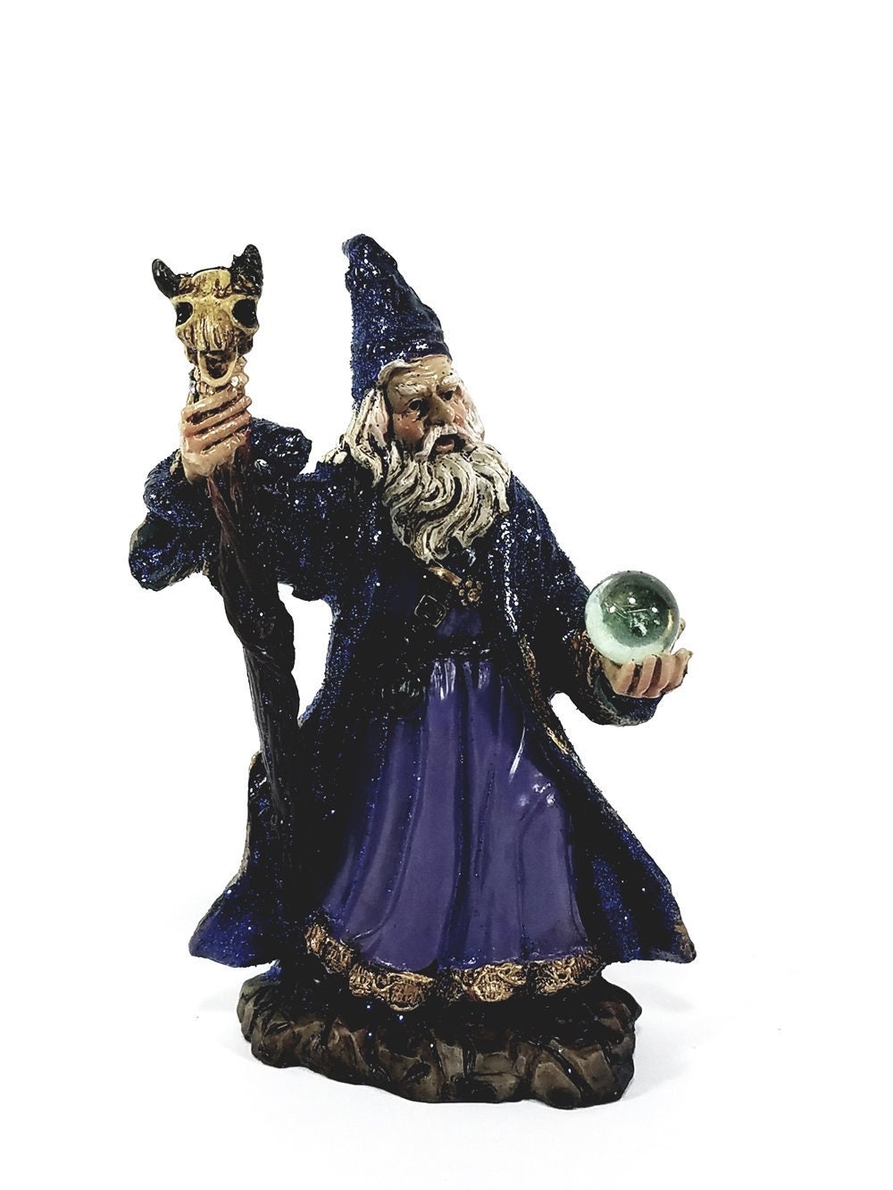 Wizard Magician Collectible Fantasy Figurine Mini Statue Etsy