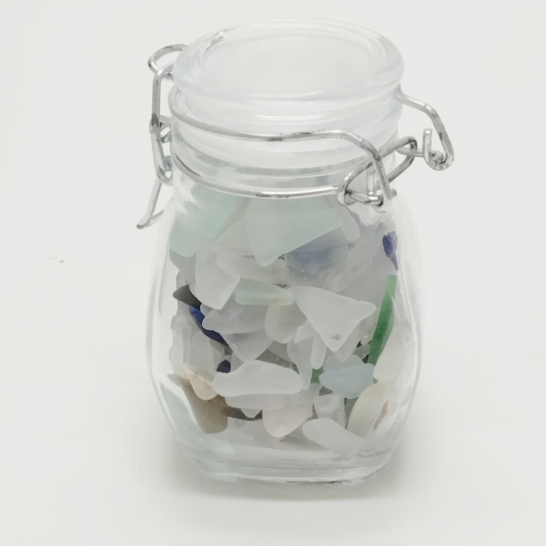 Random Tumble Jar Tumbled Glass Vase Filler: Swing Top Candy Jar (5.7 Oz) - Etsy