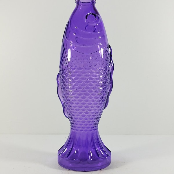 Purple Glass Fish Bottles / Collectibles By Backwoods Lighting LLC