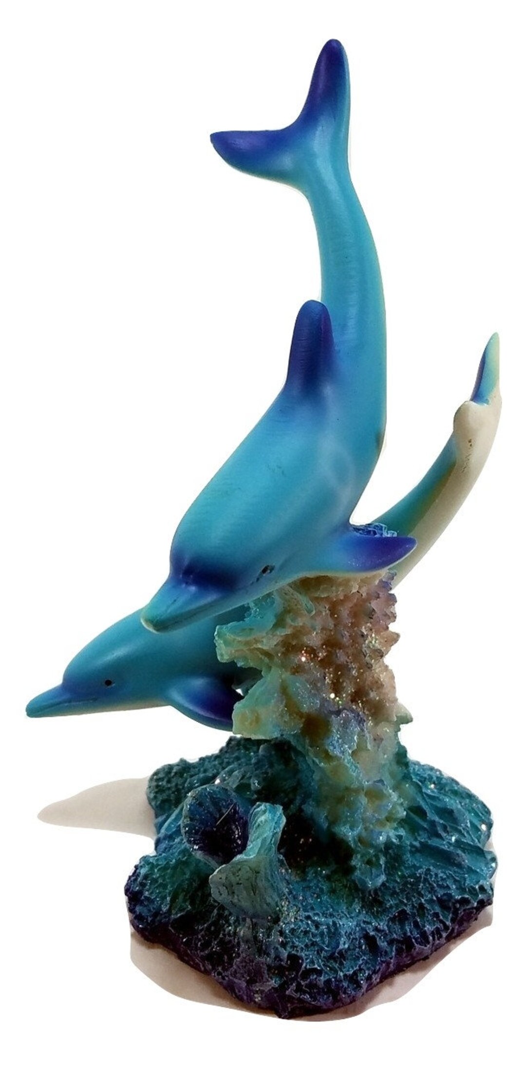 2024高い素材  Marine Life Two Dolphins Figurine Statue - Etsy アンティーク雑貨