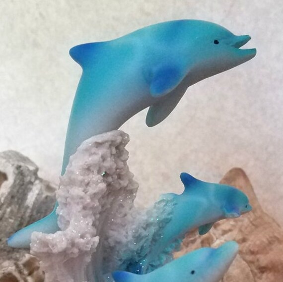 Marine Life Three Dolphins Figurine Statue H = 6.25 Inch - Etsy