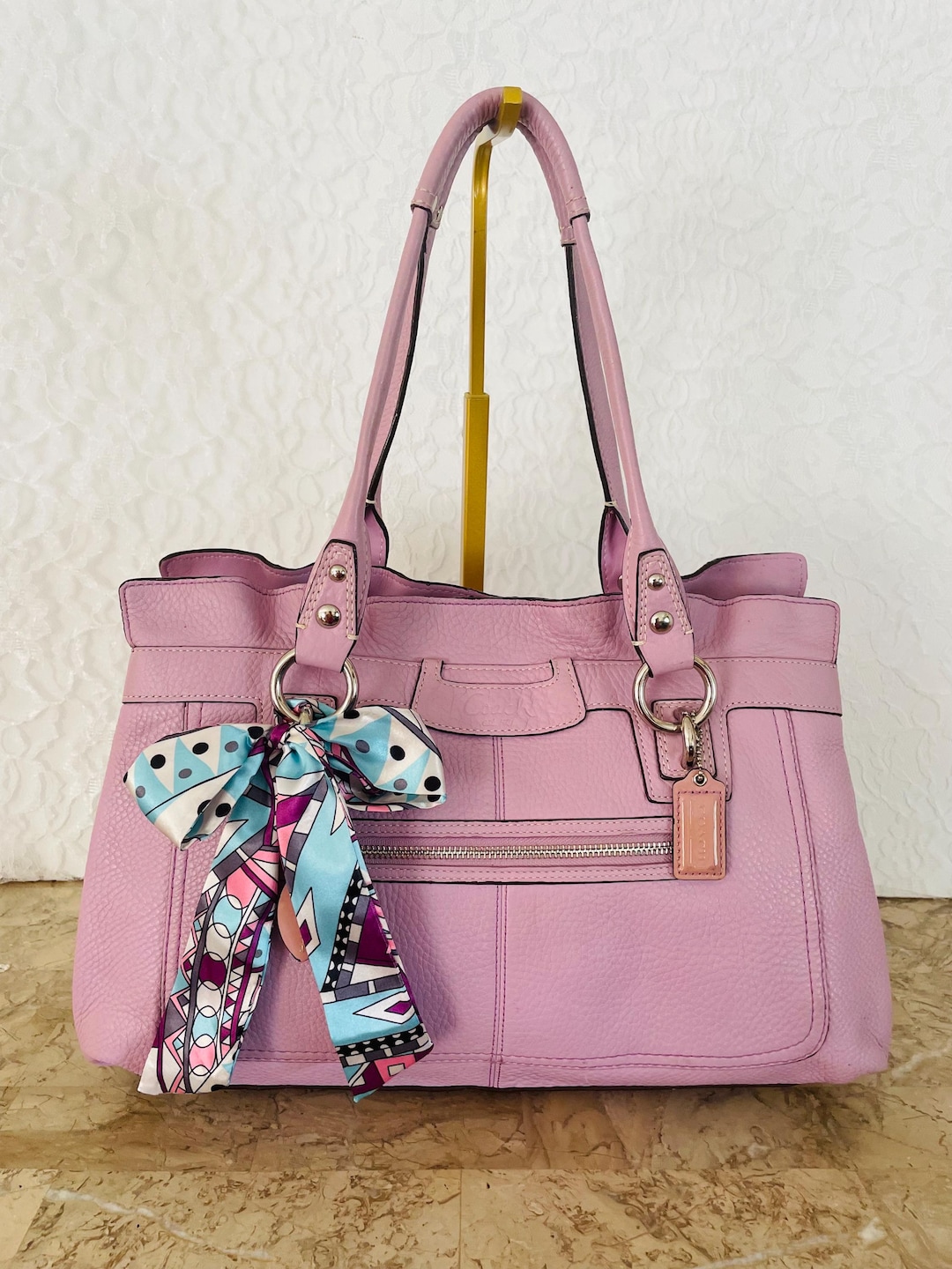 Coach Penelope Lilac F14682 Pebble Leather Satchel BAG PURSE - Etsy