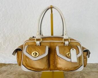 バッグ Vintage Coach Gallery Pocket Satchel Bag Vintage Coach Gallery Pocket Satchel Bag Vintage Coach Top